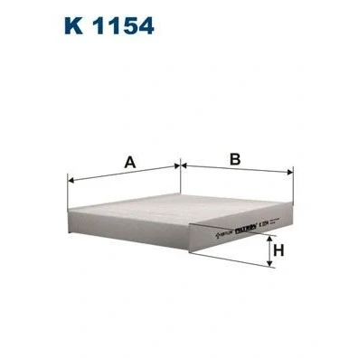 Billede af FILTRON K 1154 Kabinefilter Partikelfilter 245 208 34 FORD: MONDEO 4 Turnier, S Max Mk1, Galaxy Mk2 MPV, VOLVO: C70 2 Cabriolet