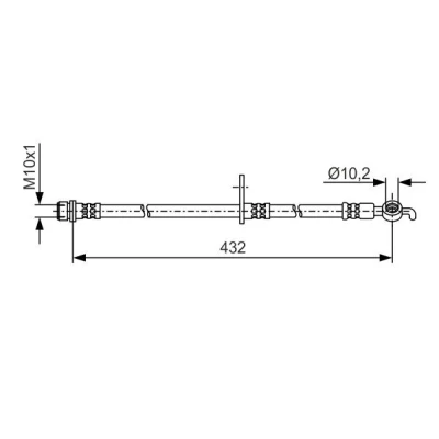 Billede af BOSCH 1 987 481 A57 Bremseslange 432 10,2