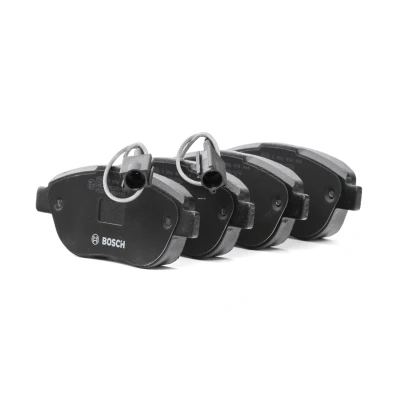 Billede af BOSCH 0 986 494 464 Bremseklodser Low Metallic Inkl. slidadvarselskontakt med anti knirke plade, monteringsvejledning FIAT: Punto Evo Hatchback