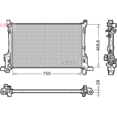 Billede af DENSO DRM09175 Radiator 750 469 28 RENAULT: Trafic 3
