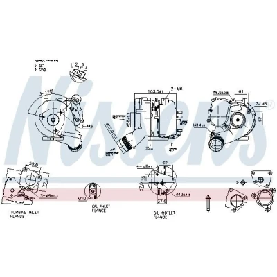 Billede af NISSENS 93280 Turbolader elektrisk med pakninger AUDI: Q7, A6 C6 Avant, A4 B7 Sedan