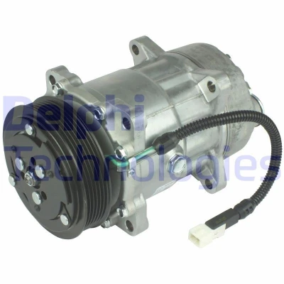 Billede af DELPHI TSP0159031 Kompressor Sanden SD7V16 PAG 46 med kompressorolie PEUGEOT: 206 Hatchback, CITROËN: C5 II Hatchback