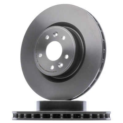 Billede af BREMBO COATED DISC LINE 09.A752.11 Bremseskiver 340 28 5 indvendigt ventileret coatet højkarboniseret med skruer RENAULT: MEGANE 3 Coupe