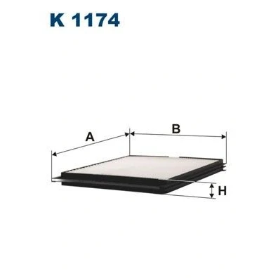 Billede af FILTRON K 1174 Kabinefilter Partikelfilter 238 206 20 NISSAN: MICRA 2