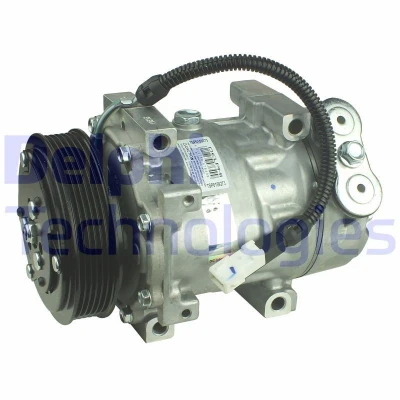 Billede af DELPHI TSP0159273 Kompressor Sanden SD7V16 PAG 46 med kompressorolie PEUGEOT: 206 Hatchback