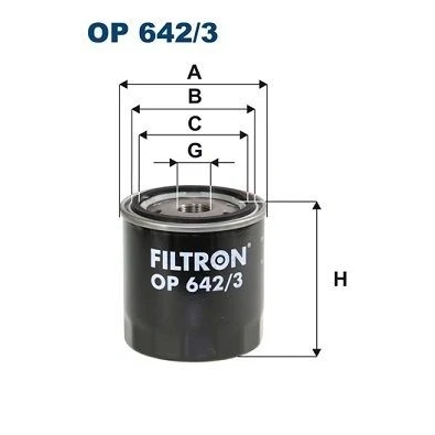 Billede af FILTRON OP 642/3 Oliefilter M 20 X 1.5 Påskruet filter RENAULT: Grand SCENIC 3, MEGANE 3 Grandtour, SUZUKI: Vitara 2 SUV