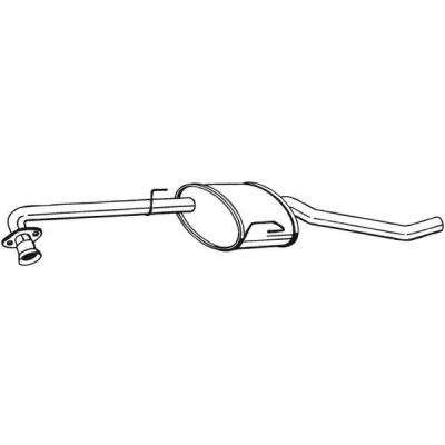 Billede af BOSAL 283 211 Midterste Lyddæmper OPEL: Omega B Sedan
