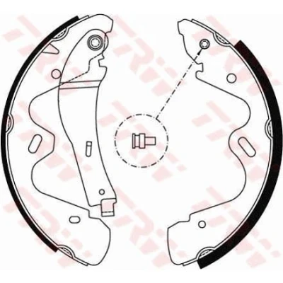 Billede af TRW GS8483 Bremsebakker 280 65 BOSCH NISSAN: TERRANO 2, Cabstar E Ladvogn / Chassis