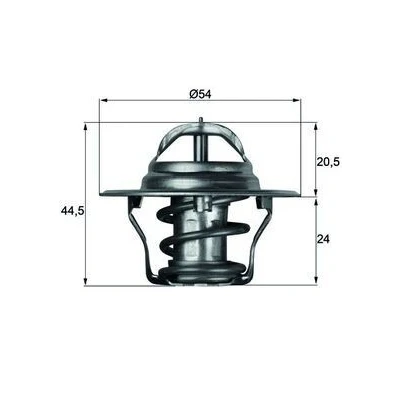 Billede af MAHLE ORIGINAL TX 4 92D Termostat 92 54 med pakning FORD: Capri II