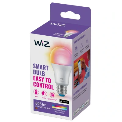Billede af WiZ A60 LED pære mat WiFi E27 8,5W RGBW