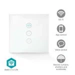 Billede af Nedis SmartLife Vægkontakt Wi Fi Gardin / Lukker Solskærm Vægbeslag 86 mm 300 W Android &amp; iOS Glas Hvid