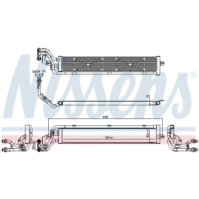 Billede af NISSENS 606268 Radiator Aluminium 551 82 16 Loddet køleripper VOLKSWAGEN: Golf 7, VIII Hatchback, AUDI: A3 Sportback