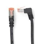 Billede af Kat 6 kabel RJ45 (8P8C) Hanstik SF/UTP 5.00 m Runde PVC LSZH Sort Plastikpose