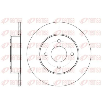 Billede af REMSA 6788.00 Bremseskiver bagaksel 278, 278 10 4 fuldstændigt NISSAN: Primera Hatchback