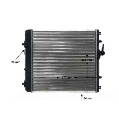Billede af MAHLE ORIGINAL CR 837 001S Radiator 377 378 34 Mekanisk fuget køleripper