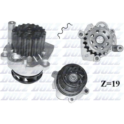Billede af DOLZ A244 Vandpumpe med hus VOLKSWAGEN: Golf 6, 5, AUDI: A4 B8 Avant, A6 C7 A5 Coupe, SKODA: Octavia 2 Combi