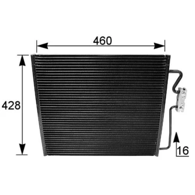 Billede af MAHLE ORIGINAL AC 154 001S Kondensator uden tørrer 462