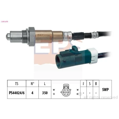 Billede af EPS 1.997.679 Lambdasonde Made in Italy OE Equivalent opvarmet, pladesonde, Gevind, forsmurt FORD: FIESTA 5, Fusion Stationcar, MAZDA: 2 Hatchback