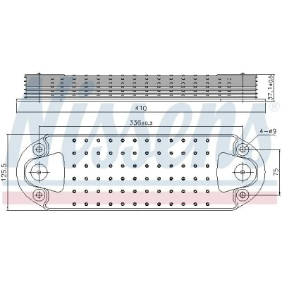 Billede af NISSENS 91308 Olieradiator uden oliefilterhus