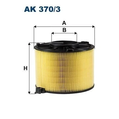 Billede af FILTRON AK 370/3 Luftfilter 128 169,5 Filterindsats AUDI: A4 B9 Avant, Sedan, A5 Sportback