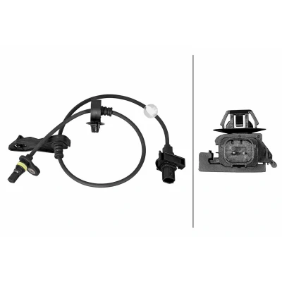 Billede af HELLA 6PU 358 219 011 ABS Sensor med klemme Hall princip 2 595 HONDA: CIVIC 8 Hatchback