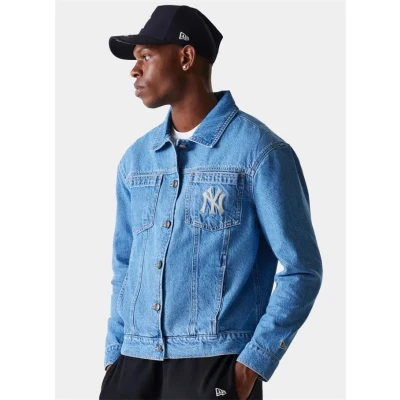 Billede af New Era Unisex Cowboyjakker, Størrelse: Medium, Blue denim