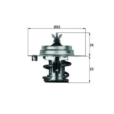 Billede af MAHLE ORIGINAL TX 7 83D Termostat 83 52 med pakning TOYOTA: Supra III, Celica III Coupe, MAZDA: 929 Sedan, 323 Hatchback