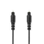 Billede af Optisk lydkabel TosLink Male 10.0 m Runde PVC Sort Plastikpose