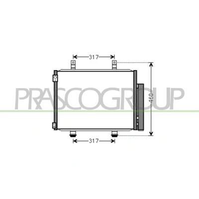 Billede af PRASCO SZ036C001 Kondensator med tørrer 15mm 10mm Aluminium 510mm R134a SUZUKI: Swift IV Hatchback (FZ, NZ) 1.3 DDiS, 1.6, 1.2, 1.2 4x4 2010
