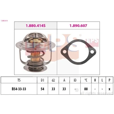 Billede af EPS 1.880.414 Termostat 88 54 Made in Italy OE Equivalent med pakning