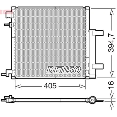 Billede af DENSO DCN15006 Kondensator med tørrer R 134a CHEVROLET: Spark