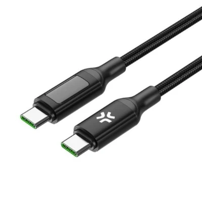 Billede af Celly USB C kabel USBCUSBC100WLED Sort Autoudstyr