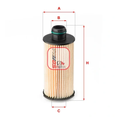 Billede af SOFIMA S 5160 PE Oliefilter Filterindsats ALFA ROMEO: Giulia Sedan, Stelvio