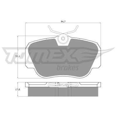 Billede af TOMEX brakes TX 10 38 Bremseklodser foraksel Forberedt til slidindikator MERCEDES BENZ: 190