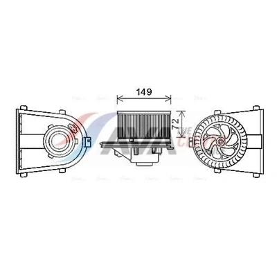 Billede af PRASCO AI8378 El motor, kabineventilator 12