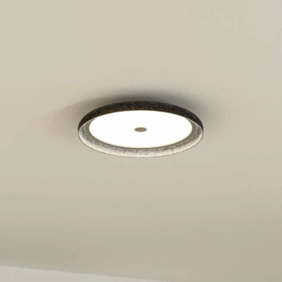 Billede af Paulmann LED loftslampe Zarina, antracit, filt, 3 trins dæmpning