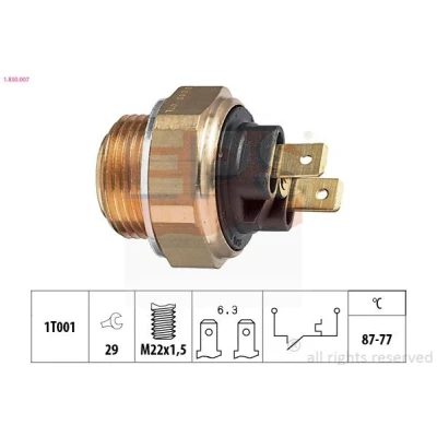 Billede af EPS 1.850.007 Temperaturkontakt, kølerventilator M22x1,5 Made in Italy OE Equivalent PEUGEOT: 205 II Hatchback, 309 Cabriolet
