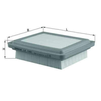 Billede af MAHLE ORIGINAL LX 1061 Luftfilter 53,6 159 191,0 Filterindsats SUZUKI: Jimny SUV