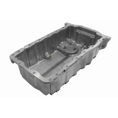 Billede af VAICO V10 0448 Bundkar med olieaftapningsskrue uden hul til olieniveau sensor Aluminium Original Quality VOLKSWAGEN: Touran I, GOLF 6