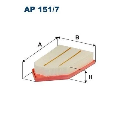 Billede af FILTRON AP 151/7 Luftfilter 47 162 254 Filterindsats FORD: Fiesta 7, Puma SUV, Mk7 Van