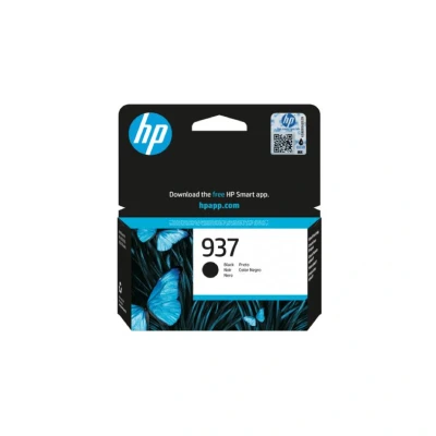 Billede af HP 937 sort blækpatron 1.450 sider original 4S6W5NE