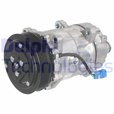 Billede af DELPHI TSP0159381 Kompressor Sanden SD7V16 PAG 46 med kompressorolie VOLKSWAGEN: TRANSPORTER 4 Bus
