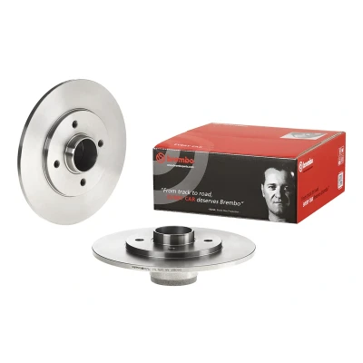 Billede af BREMBO BEARING DISC LINE 08.5833.25 Bremseskiver 238 8 4 fuldstændigt med hjullejesæt, uden ABS sensorring RENAULT: CLIO 2
