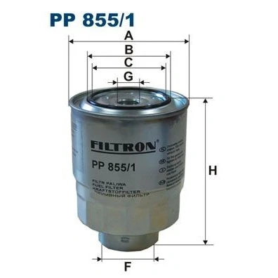 Billede af FILTRON PP 855/1 Brændstoffilter Påskruet filter TOYOTA: Avensis III Stationcar, Verso, RAV4 IV SUV