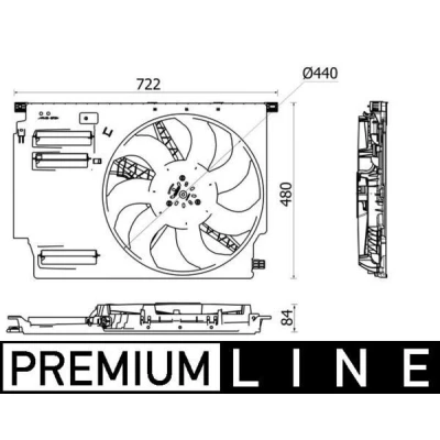 Billede af MAHLE ORIGINAL CFF 532 000P Køleventilator 440 12 600 elektrisk