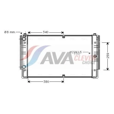 Billede af PRASCO VNA2149 Radiator Aluminium 720 415 34 Mekanisk fuget køleripper VOLKSWAGEN: Transporter 4 Bus,