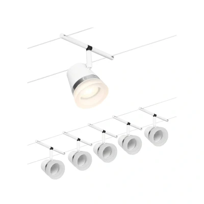Billede af Paulmann Cone wiresystem basissæt, 5 lk, mat hvid