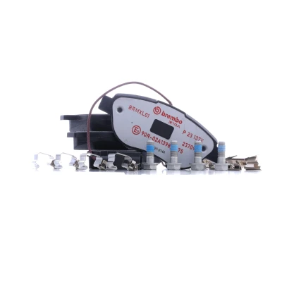 Billede af BREMBO P 23 137X Bremseklodser Inkl. slidadvarselskontakt med bremsecaliperskruer tilbehør FIAT: Grande Punto Hatchback, Evo Hatchback