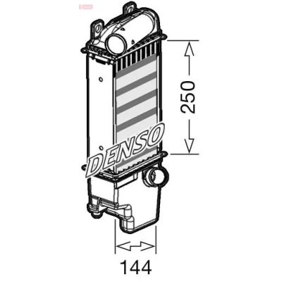 Billede af DENSO DIT50013 Intercooler Aluminium 250x144x64