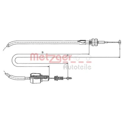 Billede af METZGER 11.1247 Gaskabel COFLE